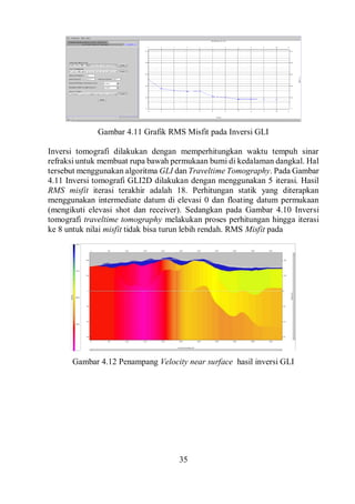 Algoritma Rms PENERAPAN KOREKSI STATIK REFRAKSI TOMOGRAFI SEISMIK 2D AREA VULKANIK | PDF
