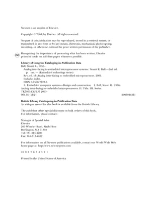Analog Interfacing to Embedded Microprocessor Systems 2nd ed Edition ...