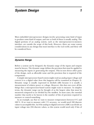 Analog Interfacing to Embedded Microprocessor Systems 2nd ed Edition ...