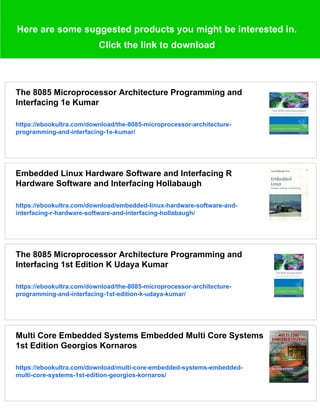 Analog Interfacing to Embedded Microprocessor Systems 2nd ed Edition ...