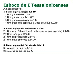 O problema principal era a preocupação dos
cristãos com a morte dos integrantes da
comunidade que estariam fora da salvação, uma
vez que ainda não acontecera a 2ª vinda de
Jesus. (parusia: do grego “presença”)
Paulo e sua equipe missionária foram muito
influenciados pelo movimento apocalíptico.
Em 4.17 lemos que Paulo estava convicto do breve
retorno de Jesus, acreditava que ainda estaria
vivo quando Jesus voltasse. (1Co 15.51,52).
A VINDA DE CRISTO
 