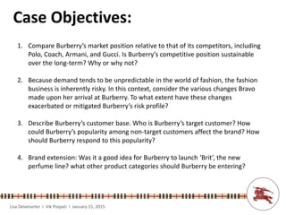 Burberry - CEO Case Analysis