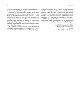Handbook of Human Factors in Web Design Second Edition Kim-Phuong L. Vu ...