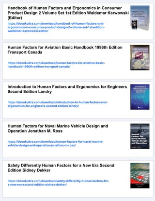 Handbook of Human Factors in Web Design Second Edition Kim-Phuong L. Vu ...