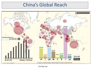 China’s Global Reach
(Heritage.org)
 