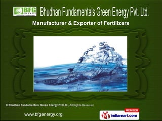 Manufacturer & Exporter of Fertilizers
 