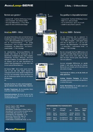 AccuPower Produktkatalog 2009