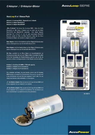 AccuPower Produktkatalog 2009