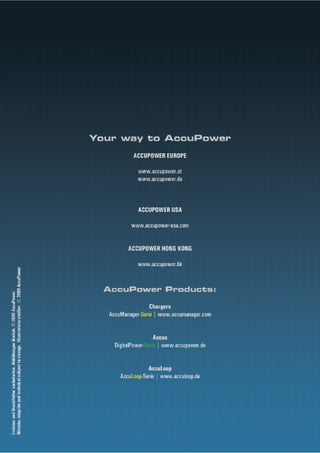 AccuPower Produktkatalog 2009