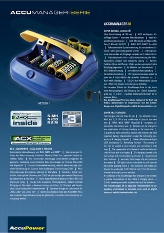 AccuPower Produktkatalog 2009