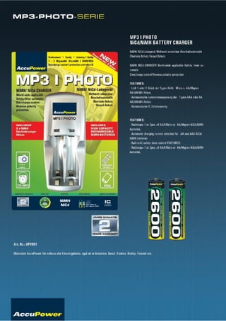AccuPower Produktkatalog 2009