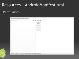 Resources - AndroidManifest.xml Permissions 