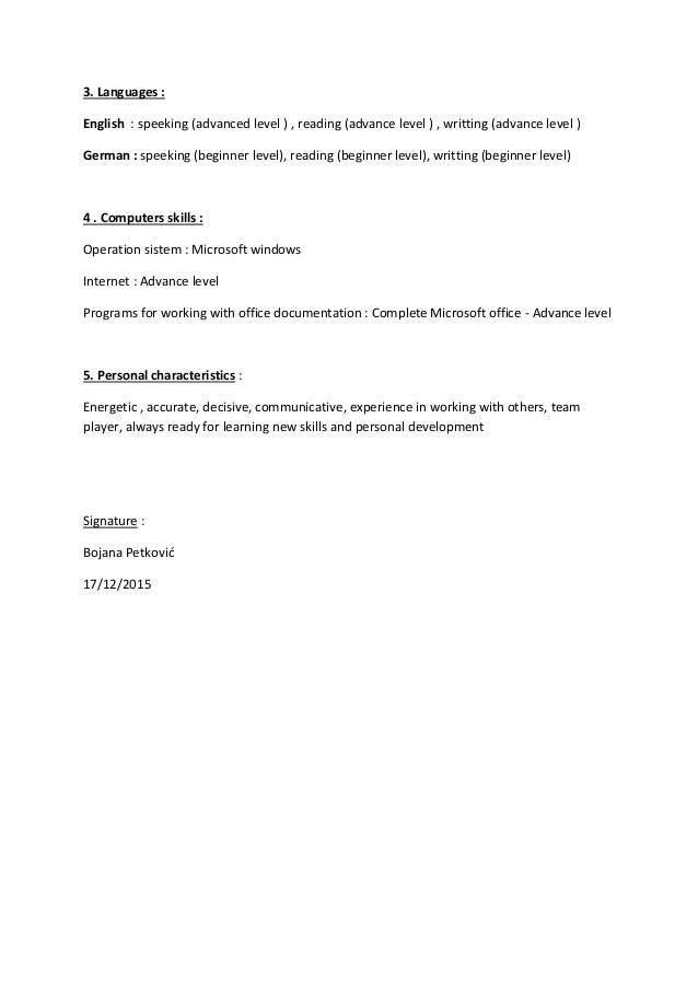 Resume Cv Esl Worksheet By Brazilrule