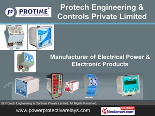 Manufacturer of Electrical Power & Electronic Products 