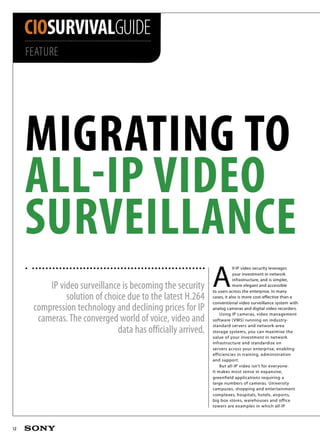 SONY SECURITY CIO survival guide