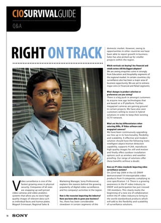 SONY SECURITY CIO survival guide