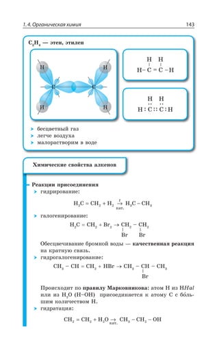1.4. Органическая химия 143
' , z ßÔÇÏ ßÔÊÍÇÏ
''
,
, ,
,
ÃÇÓØÄÇÔÏÝË ÅÂÉ
ÍÇÅÙÇ ÄÐÉÆÕ×Â
ÎÂÍÐÒÂÓÔÄÐÒÊÎ Ä ÄÐÆÇ
²ÇÂÌØÊÊ ÑÒÊÓÐÇÆÊÏÇÏÊá
ÅÊÆÒÊÒÐÄÂÏÊÇ
H C CH H H C CH2 3
êàò.
= + → −2 2 3
X
ÅÂÍÐÅÇÏÊÒÐÄÂÏÊÇ
V V
, ' ', V ', y ',
°ÃÇÓØÄÇÙÊÄÂÏÊÇ ÃÒÐÎÏÐË ÄÐÆÝ z ÌÂÙÇÓÔÄÇÏÏÂá ÒÇÂÌØÊá
ÏÂ ÌÒÂÔÏÕà ÓÄáÉÞ
ÅÊÆÒÐÅÂÍÐÅÇÏÊÒÐÄÂÏÊÇ
V
', y ', ', ,V ', y ', y ',
±ÒÐÊÓ×ÐÆÊÔ ÑÐ ÑÒÂÄÊÍÕ ®ÂÒÌÐÄÏÊÌÐÄÂ ÂÔÐÎ , ÊÉ ,,EP
ÊÍÊ ÊÉ , 3 ,y3, ÑÒÊÓÐÇÆÊÏáÇÔÓá Ì ÂÔÐÎÕ ' Ó ÃÐÍÞ
ÚÊÎ ÌÐÍÊÙÇÓÔÄÐÎ ,
ÅÊÆÒÂÔÂØÊá
CH CH H O CH CH OH2 3êàò.2 2 2= + → − −
·ÊÎÊÙÇÓÌÊÇ GÄÐËÓÔÄÂ ÂÍÌÇÏÐÄ
 