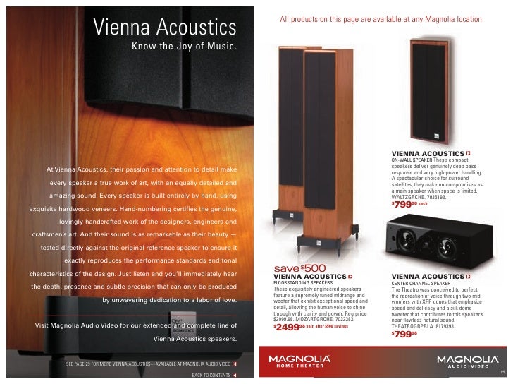 magnolia speakers