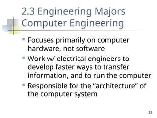 Engineering Major Header 3Engineering majors Engineering majors 755375.ppt