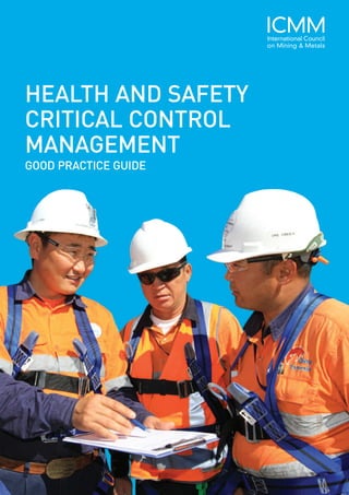 HEALTH AND SAFETY
CRITICAL CONTROL
MANAGEMENT
GOOD PRACTICE GUIDE
 