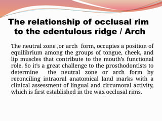 Oclusal Rim Comprehensive Guide to Record Bases and Occlusal Rims in Prosthodontics ...
