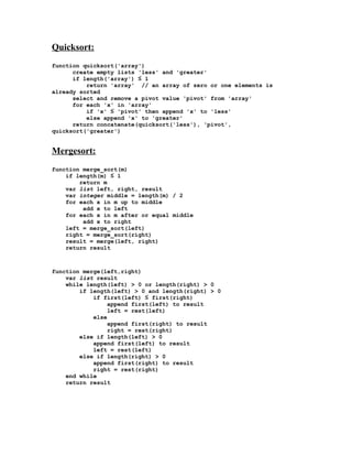 divide and conquer algorithms | DOC