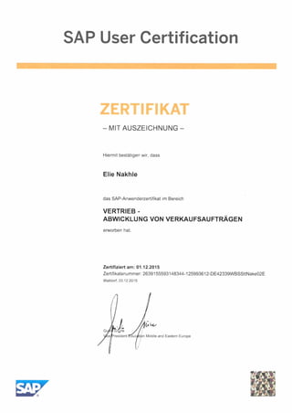 SAP-Zertifikat_Elie Nakhle
