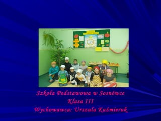 Szkoła Podstawowa w Sosnówce
          Klasa III
Wychowawca: Urszula Kaźmieruk
 