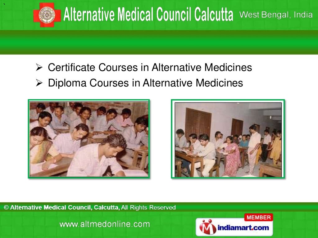 Certificate Course by Alternative Medical Council Calcutta Kolkata