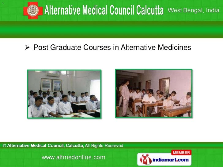 Certificate Course by Alternative Medical Council Calcutta Kolkata
