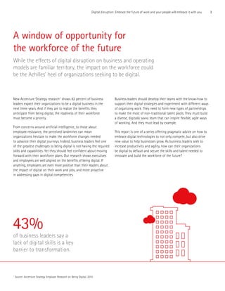 3Digital disruption: Embrace the future of work and your people will embrace it with you
A window of opportunity for
the w...