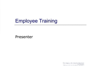 Employee Training Presenter 