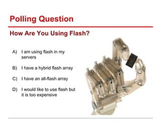 Polling Question
Where Are You On Your Cloud Journey?
• Our data in the cloud? No-way!
• We are just now starting to consider
cloud for storage/compute
• We use the cloud for backup/archive
• We use the cloud for production data
 