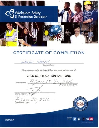 JHSC Certification