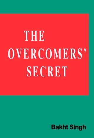  the-over-comers-secret  bhakt singh