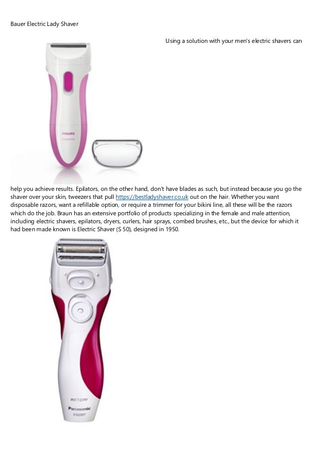 lady shaver rechargeable