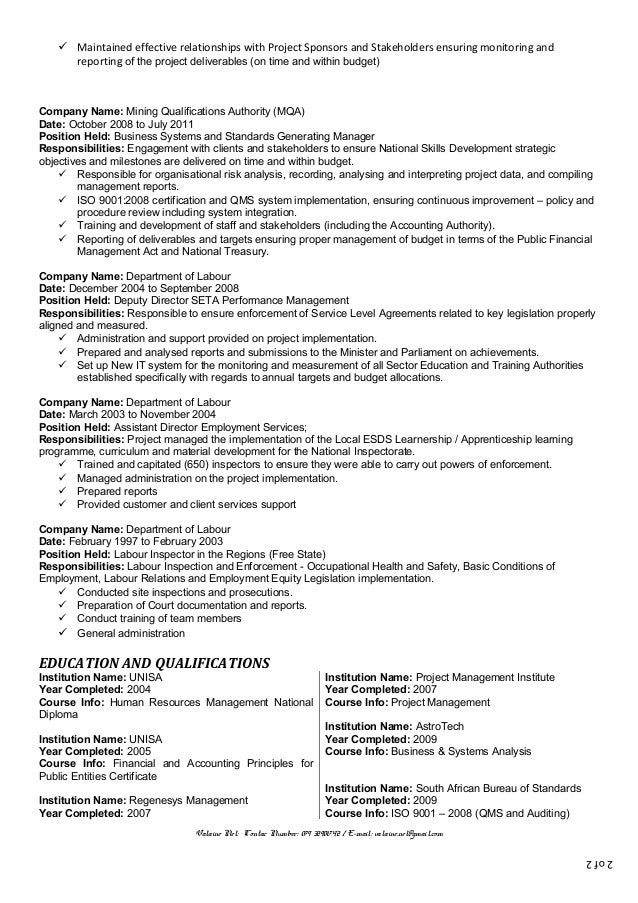 guidelines for writing a report or witness statement for court resume for a project manager