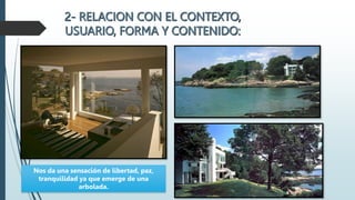 Nos da una sensación de libertad, paz,
tranquilidad ya que emerge de una
arbolada.
 