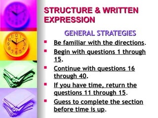 Comprehensive TOEFL Preparation: Structure & Written Expression ...
