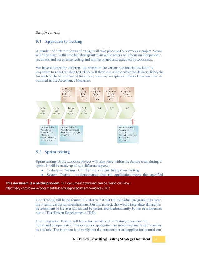 Test Strategy Document Template Test Strategy Document Template