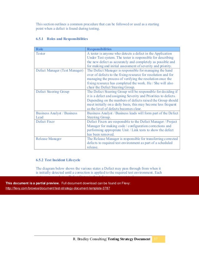 Test Strategy Document Template Test Strategy Document Template