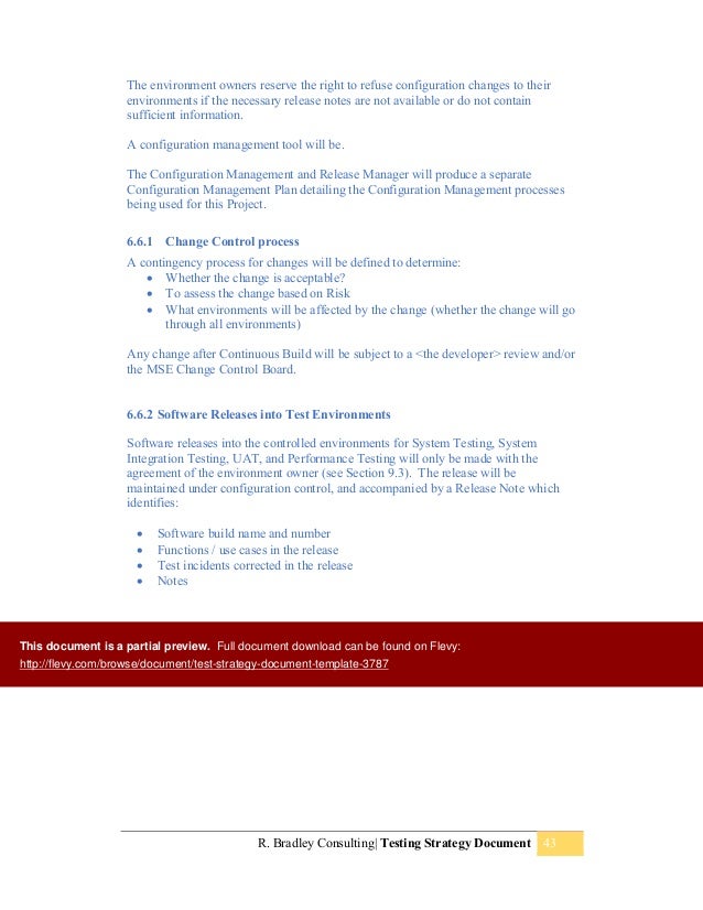 test strategy document template test strategy document