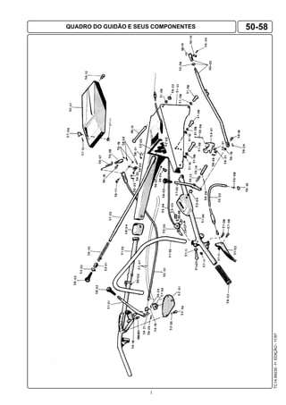 1
TC14.99230-1a
.EDIÇÃO-11/97
QUADRO DO GUIDÃO E SEUS COMPONENTES 50-58
 