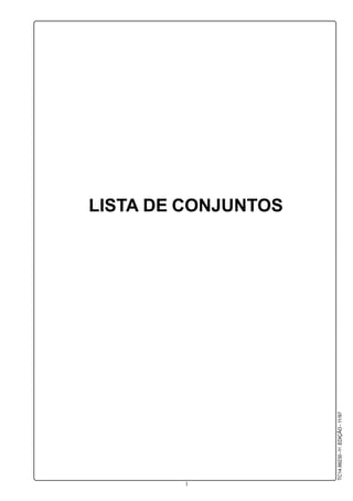 1
TC14.99230-1a
.EDIÇÃO-11/97
LISTA DE CONJUNTOS
 