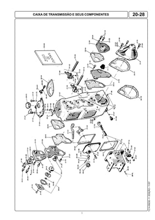 1
TC14.99230-1a
.EDIÇÃO-11/97
CAIXA DE TRANSMISSÃO E SEUS COMPONENTES 20-28
 
