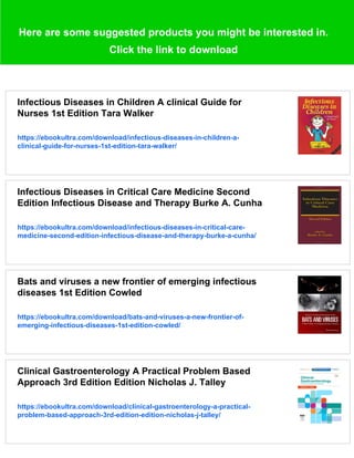 Infectious diseases a clinical approach 3rd Edition A. Young | PDF