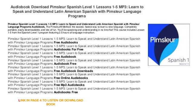 spanish audio lessons free download mp3