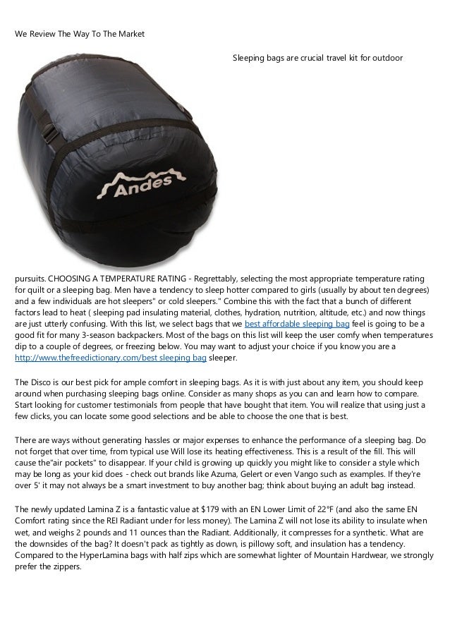 5 Stereotypes About Sleepingbaghub Com Best 30 Degree Sleeping Bag Th