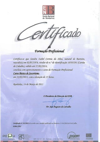 Socorrismo - DAPI - Certificado