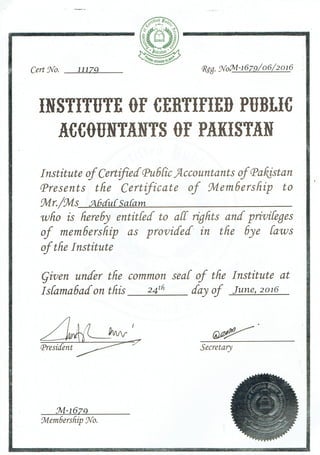 ICPAP Final Certificate